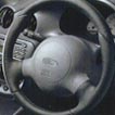 Leather steering wheel